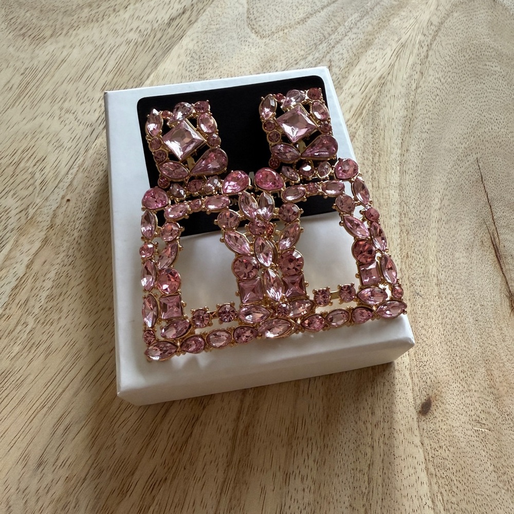 Kelmall Rhinestone Crystal Earrings